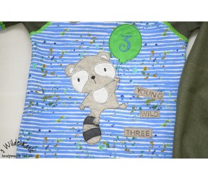 Stickserie - Waschbär Geburtstagszahlen Maxi Set